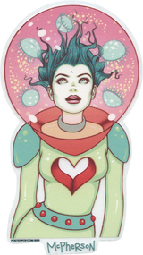 Tara McPherson Jellyfish Helmet Sticker Image New Revised Art