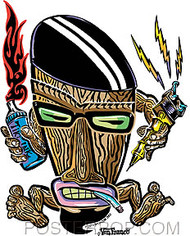 Von Franco Beatnik Tiki Sticker Image