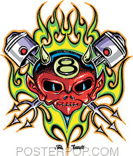 Von Franco Piston Devil Sticker Image