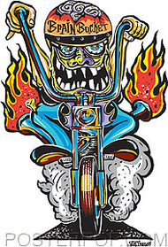 Von Franco Brain Bucket Sticker Image