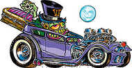 Von Franco Coffin Hauler Sticker Image