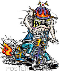 Von Franco Bobber Ace Sticker Image