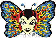 Vince Ray Tattoo Butterfly Sticker Image