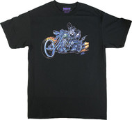 Pizz Hell Biker T-Shirt Image