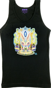 Aaron Marshall Magic Bunny Woman's Ribbed Tank Top Image