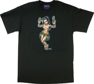 BigToe Lucky Lady Hula Girl T-Shirt Image