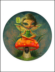 Aaron Marshall Green Pixie Hand Signed Artist Print Image