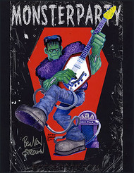 Ben Von Strawn Monster Party Hand Signed Artist Print Image