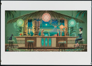 Aaron Marshall Tiki Bar 11x17" Hand Signed Artist Print