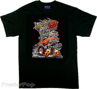 Von Franco SS Nova T Shirt. 60's Muscle Car Ed Roth Fink Monster Hot Rod Gasser