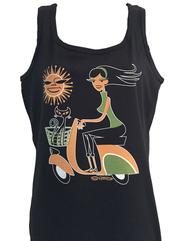 SHAG Sun Scooter Woman's Baby Boy Beater Tank Image