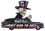 Vince Ray Hearse Die Cut Poster Pop Sticker