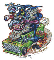 BTS76 BigToe Vantasy Sticker 70s Custom Van Wizard Image