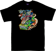 BT76 BigToe Vantasy T Shirt, Custom 70s Van, Wizard Image