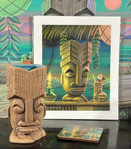 Aaron Marshall Tiki Bartender Tiki Mug and Print Photograph Image