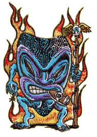 Von Franco Smokin Tiki Patch Image