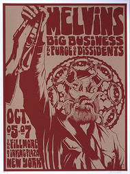 Forbes Melvins 2007 NYC Silkscreen Concert Poster Image