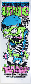 Dirty Donny Slicks Bash Silkscreen Concert Poster 2009 Image