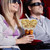 Disposable Snack and Drink Cup - Drink and Snack Cup in One,  Stadium Tumbler Cups with Bowl on Top, Includes 30 Cups, 30 Bowls, 30 Straws, 60 Forks
