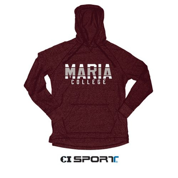 Marled Premium Jersey Hood (Maroon Heather)