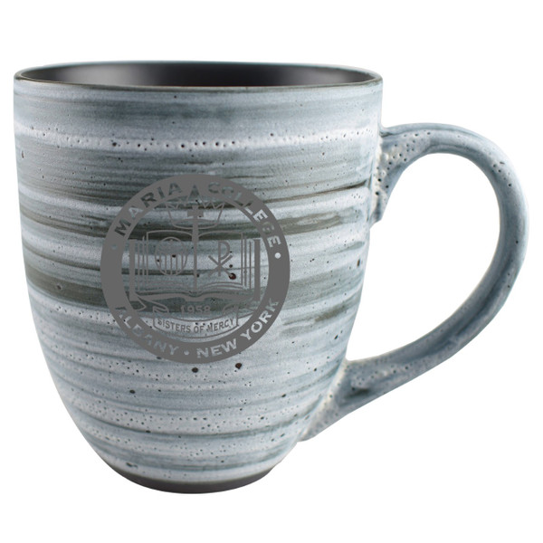  15 oz Ceramic Mug Dark Grey Swirl 