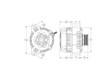 Mechman S Series Billet 240 AMP Racing Alternator For C6 Corvette - Black Anodized