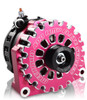 Mechman High Output 400 Amp Pink Billet Alternator For 14-18 GM Silverado Sierra Suburban Tahoe Escalade