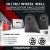 DS18 Audio DS18 JK/JKU Wheel Well Subwoofer Enclosure Exclusive loaded Package