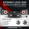 DS18 Audio DS18 Extremely Loud Jeep JK/JKU PlugandPLay Sound Bar Package