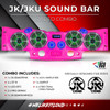 DS18 Audio DS18 Jeep JK/JKU Plug and Play Loaded Sound Bar Combo with Carbon Fiber Speakers