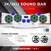DS18 Audio DS18 Jeep JK/JKU Plug and Play Loaded Sound Bar Combo with Carbon Fiber Speakers