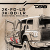 DS18 Audio DS18 JK/JKU Front and Back Door Panels Combo