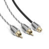 DS18 Audio DS18 HQRCA2F1M 1 Male to 2 Female Dual Twist RCA