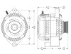 Mechman S Series Billet 240A racing alt - 6/12 Ford 6S  - Machined 