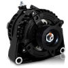MECHMAN | 170 AMP HIGH OUTPUT RACING ALTERNATOR FOR GM TRUCK LS BRACKETS - BLACK