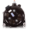  MECHMAN | HIGH OUTPUT 400A LARGE CASE BILLET ALTERNATOR FOR 2001-2007 GM TRUCK 6.6L DIESEL - SIDE OUTPUT STUD - DARK BLUE 