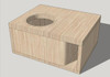 Down4Sound SINGLE 15 INCH TRIPLE LAYER HD WITH KERF Port Sub box Enclosure (1 - 15) Down4sound "PRO-FAB"