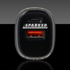 SPARKED INNOVATIONS Sparked Innovations USB Car Charger with Voltmeter 