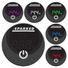SPARKED INNOVATIONS DC Voltmeter Battery Capacity Monitor Gauge with Onboard Capacitive Touch Switch 