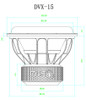  DOWN4SOUND | DVX 15" SUBWOOFER | D4 | 1700W RMS 