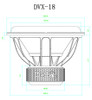  DOWN4SOUND | DVX 18" SUBWOOFER | D2 | 1700W RMS 