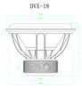 DOWN4SOUND | DVX 18" SUBWOOFER | D4 | 1700W RMS