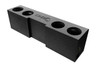 Down4Sound PRO-FAB 4-8 | 4 8-Inch Sub Box | Quad 8-Inch Ported Subwoofer Enclosure for 07-13 GM Crew Cab – Under Seat