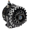 Mechman 250 Amp Black Billet High Output Alternator for GM 2 pin WITH RVC Bypass 