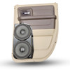 DOWN4SOUND PODS DOWN4SOUND Dual 8" Speaker Pods for the Rear Door of a 09-18 Dodge Ram-Dodge Ram Extended Cab