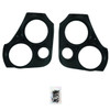 DOWN4SOUND PODS DOWN4SOUND Dual 6.5" and Single 3.5" Speaker Pods for the Front Door of a 14-23 Jeep Cherokee