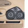 DOWN4SOUND PODS DOWN4SOUND Dual 6.5" and Single Tweeter Speaker Pods for the Front Door of a 99-01 Dodge Ram Extended Cab