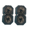 DOWN4SOUND PODS DOWN4SOUND Custom Speaker Pods Brand - Dual 8" Universal Flat Vortex Speaker Pods for any flat mounting location