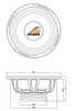 Crescendo Audio UN-8| 8" LOUDSPEAKER - 4 OHM