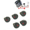 RED LED SPST SNAP IN ROCKER SWITCH